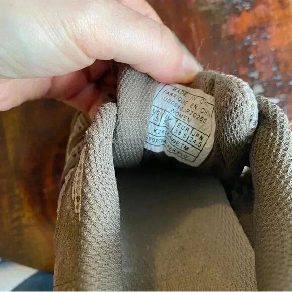 Ryka womens walking sneaker athletic shoes womens size 7.5 tan mesh suede - Picture 8 of 8